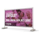 Werbung für Bauzaun