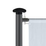 WEBA Fahnenmast Auslegermastfahne DARK GRAY closeup