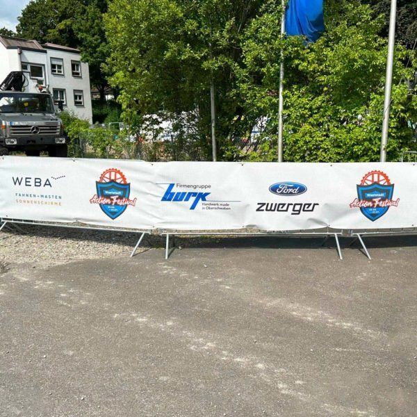 WEBA-Spannband-Vliesbanner-Anwendung