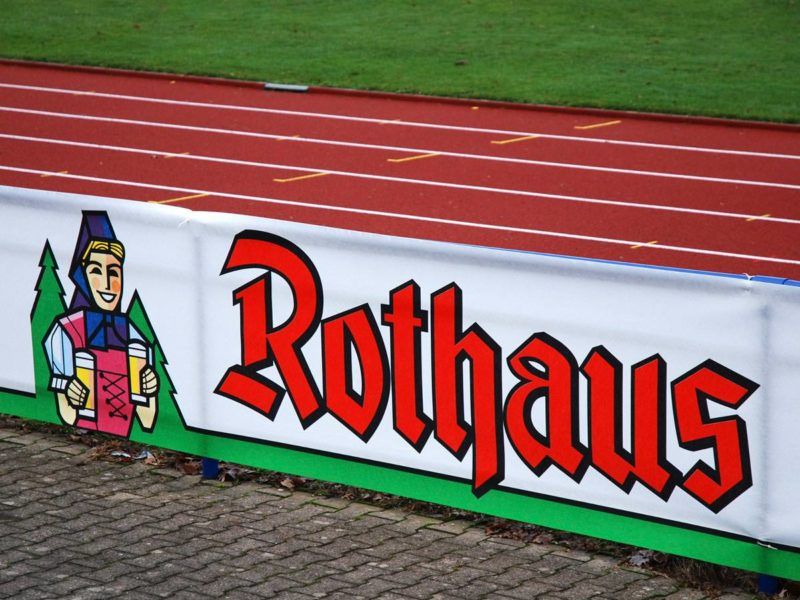Spannband Vliesbanner Rothaus