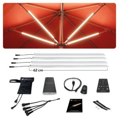Licht für Sonnenschirm Lume-1 4er Set