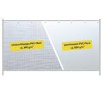 Bauzaun Werbung mit PVC Banner