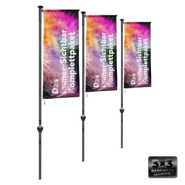 Fahnenmast Bundle 7m Anthrazit Dark Gray
