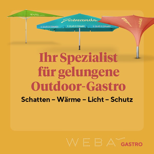 Ihr spezialst für Outdoor Gastronomie