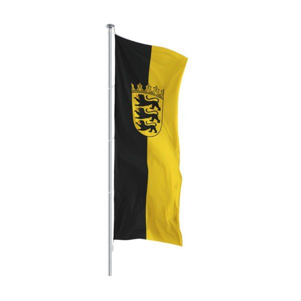 Hochformatfahne Bundeslandfahne Baden-Württemberg