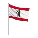 Bundeslandfahne im Querformat Berlin