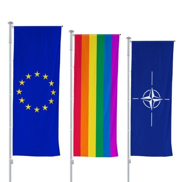 WEBA Sondermotivfahnen mit Ausleger