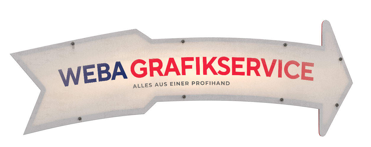 Grafik- & Gestaltumg-Service für Fahnen, Banner, Dekocubes und Sonnenschirme - WEBA Service