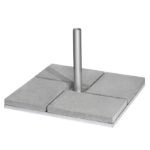 Standrahmen für Fahnnemasten Light Ansicht mit Platten