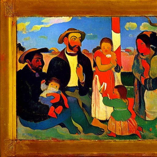 3451653724_two_men_and_two_women_and_two_children_celebrating_christmas_holding_a_small_flag__gauguin_1