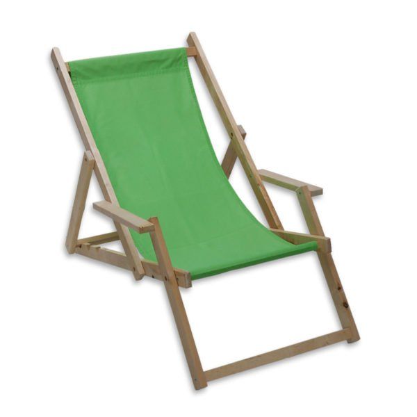 WEBA-Sunny-Liegestuhl-in-frischem-grün-mit-bequemen-Armlehnen