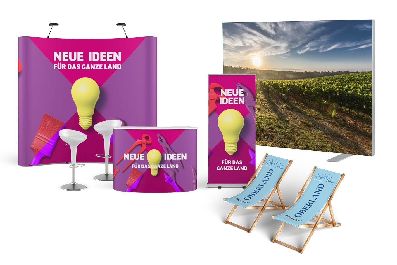 Messe, Event & PoS Druckbeispiele