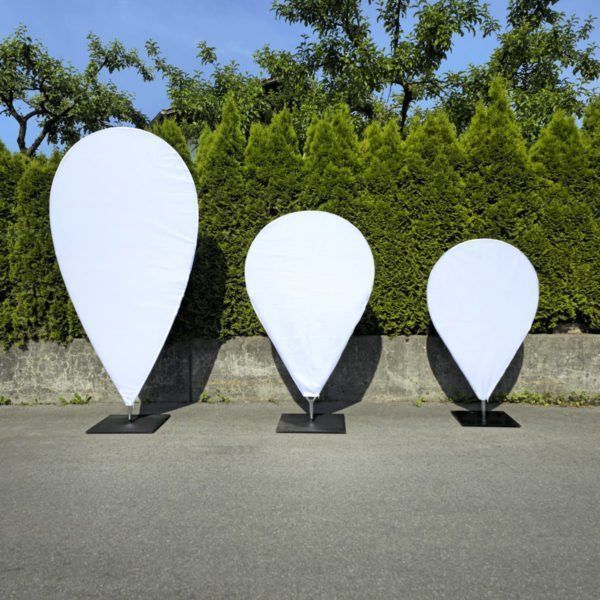 WEBA Point Flag Größenvergleich