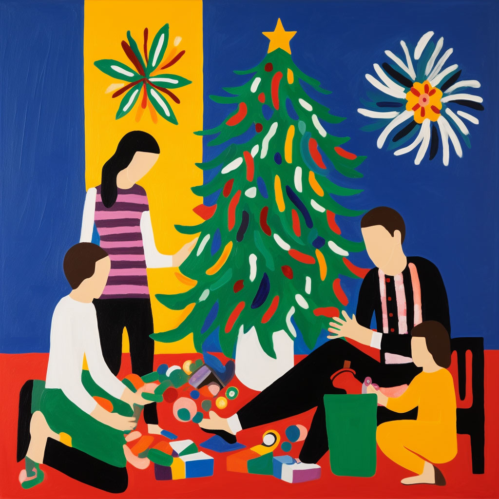 Weihnachten im Stil von Henri Matisse