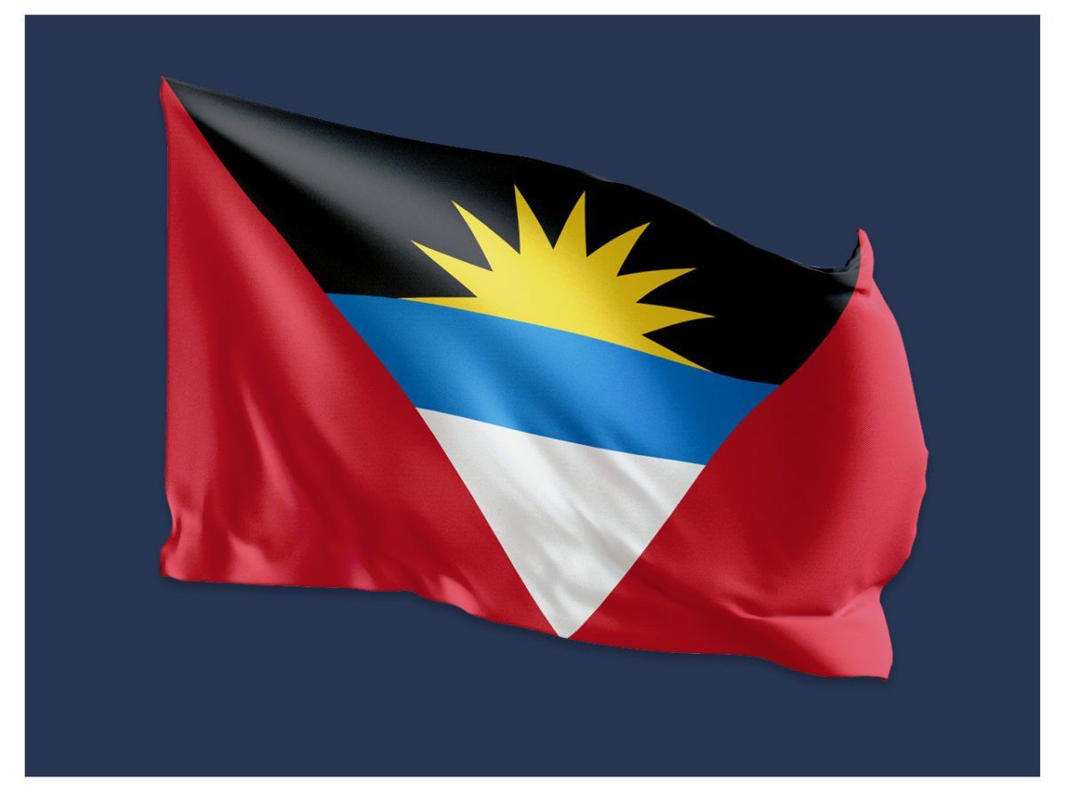 Mit Flaggen um die Welt: Antigua und Barbuda Flagge