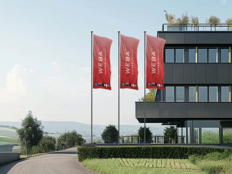 WEBA Fahnenmasten in Anthrazit