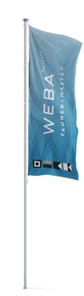 WEBA Fahnenmast silber