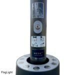 WEBA Fahnenmast mit FlagLight Beleuchtung und Fahnentür