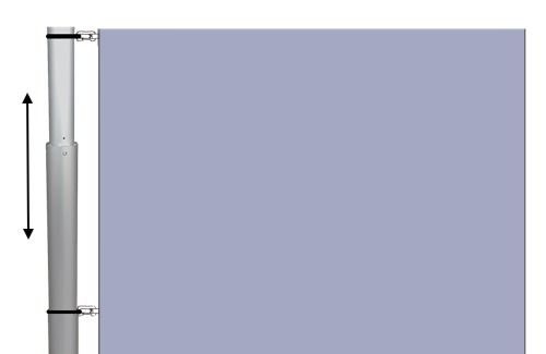 Mobiler Teleskop-Fahnenmast für Events und temporäre Einsätze