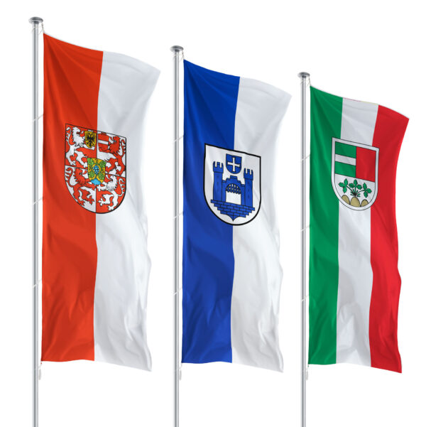 Gemeindefahnen im Hochformat