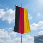 Deutschland Bannerfahne in Anwendung