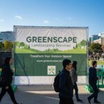 Bauzaunbanner in grün