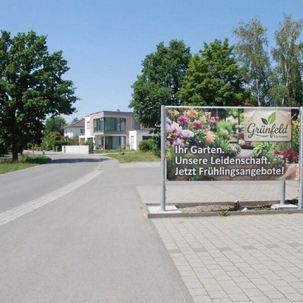 MEGA werbe Board in Anwendung