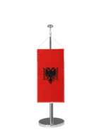Albanien Tischbannerfahne