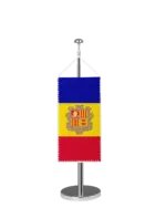 Andorra Tischbannerfahne