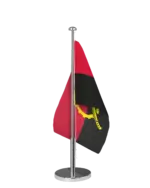 Angola Tischfahne