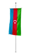 Aserbaidschan Bannerfahne