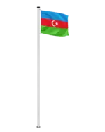 Aserbaidschan Hissfahne