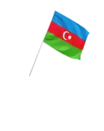 Aserbaidschan Kleinflagge