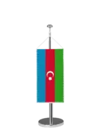 Aserbaidschan Tischbannerfahne