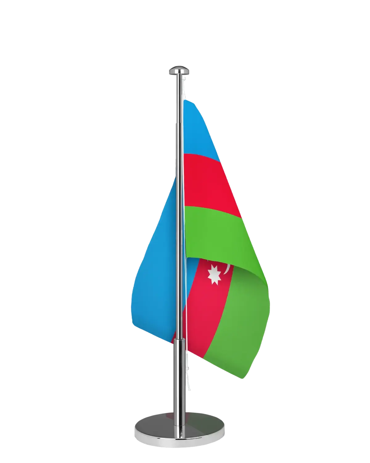 Aserbaidschan Tischfahne