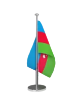 Aserbaidschan Tischfahne