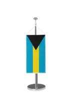 Bahamas Tischbannerfahne
