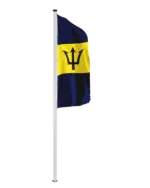 Barbados Hochformatfahne