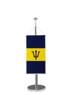 Barbados Tischbannerfahne