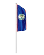 Belize Hochformatfahne