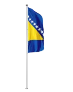 Bosnien-Herzegowina Hochformatfahne