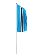 Botsuana Hochformatfahne