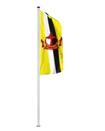 Brunei Hochformatfahne