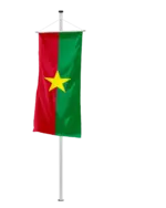 Burkina-Faso Bannerfahne