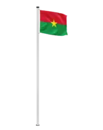 Burkina-Faso Hissfahne