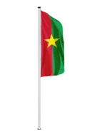 Burkina-Faso Hochformatfahne