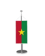 Burkina-Faso Tischbannerfahne