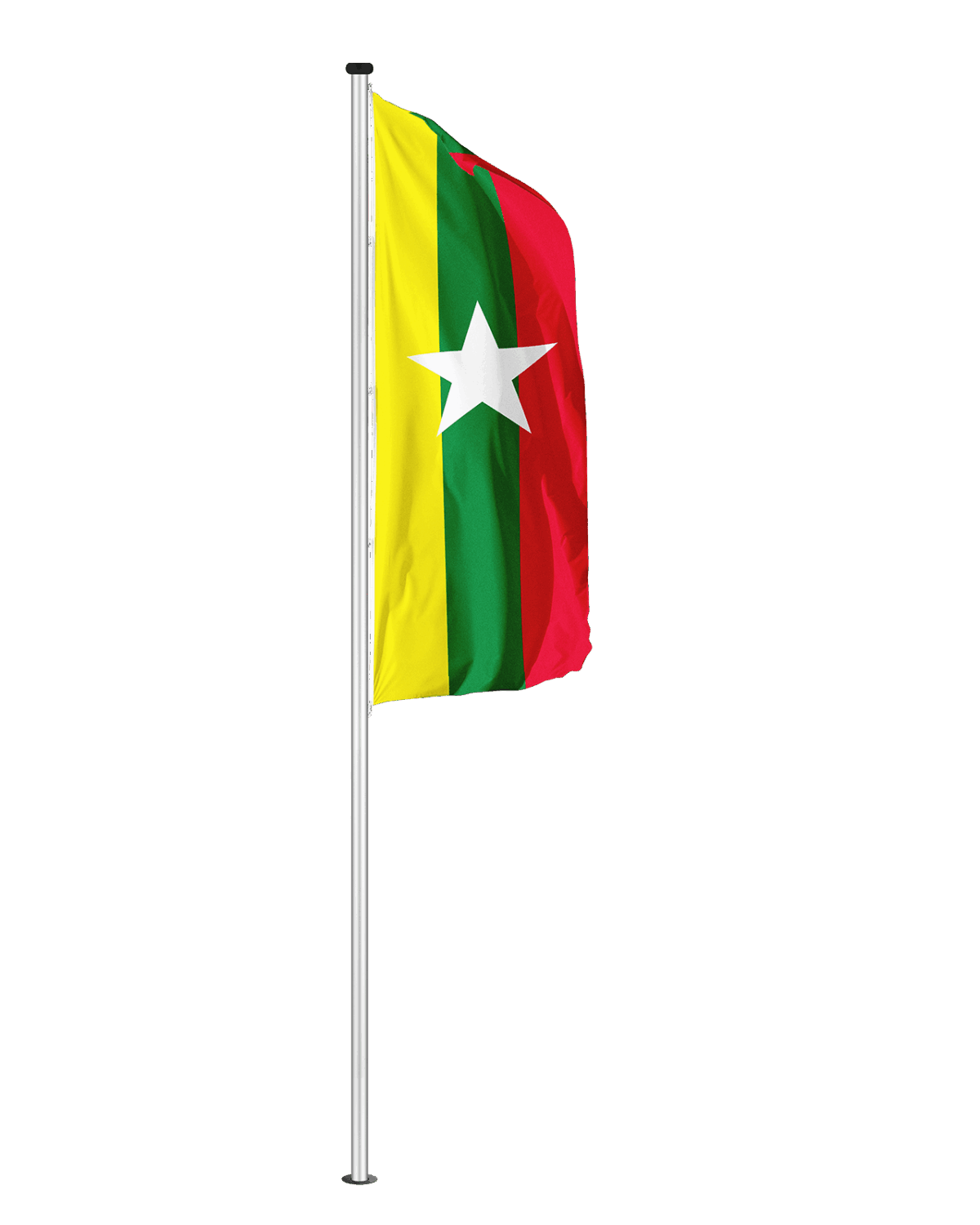 Burma (Myanmar) Hochformatfahne
