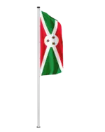 Burundi Hochformatfahne