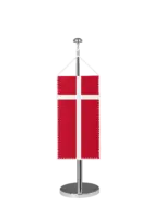 Dänemark Tischbannerfahne
